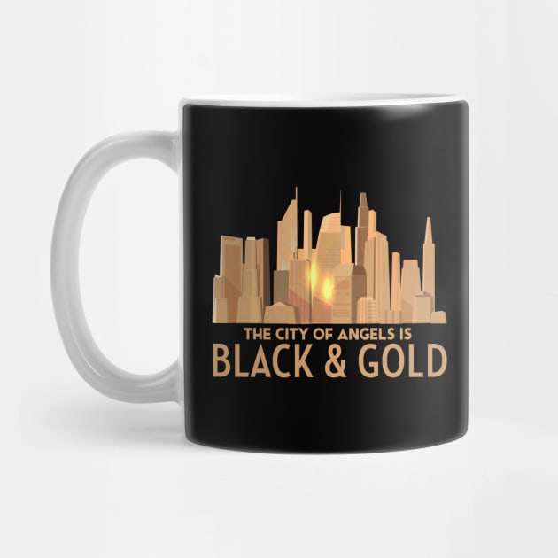 The city of Angels is Black and Gold LAFC by Neverworldian